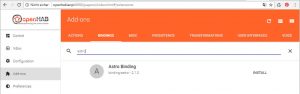 OpenHab Astro Binding installieren