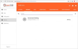 HomeMatic Binding in OpenHab installieren