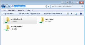 Openhabian im Explorer öffnen